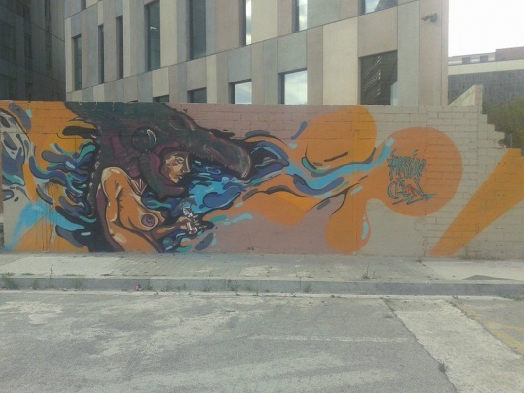 Wallspot - Aram'rah -  - Barcelona - Glòries Wall - Graffity - Legal Walls - Il·lustració
