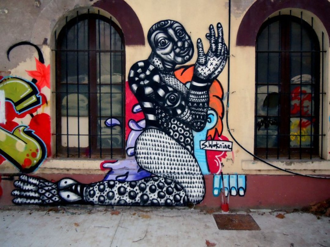 Wallspot - S.Waknine -  - Barcelona - Hangar wall - Graffity - Legal Walls - Il·lustració, Altres