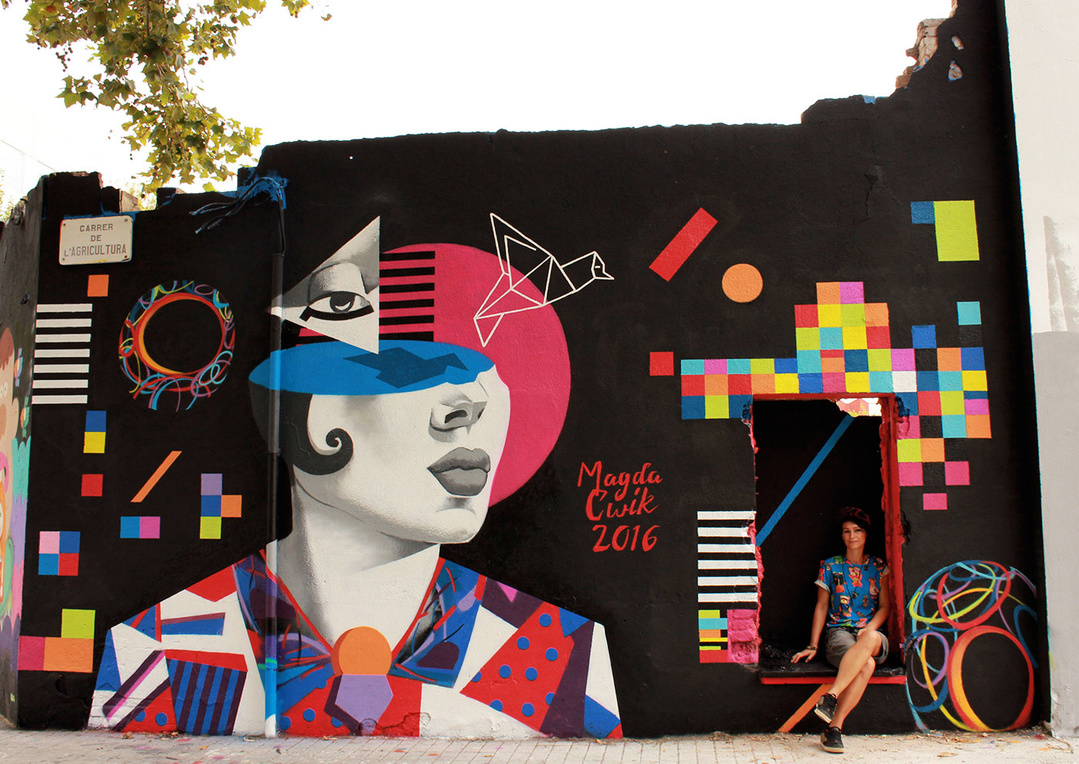 Wallspot - Magda Ćwik - Free Your Mind - Barcelona - Agricultura - Graffity - Legal Walls - 