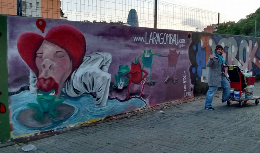 Wallspot - araL - - araL - Barcelona - Tres Xemeneies - Graffity - Legal Walls - Il·lustració