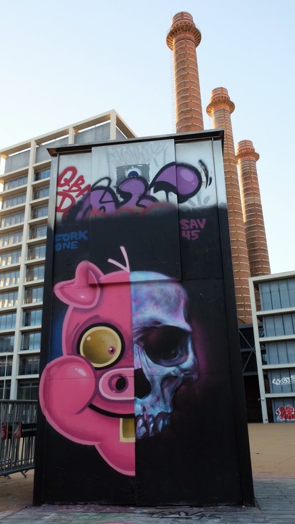 Wallspot - Fer Alcalá - Fork / Sav45 - Barcelona - Tres Xemeneies - Graffity - Legal Walls - Others - Artist - savf