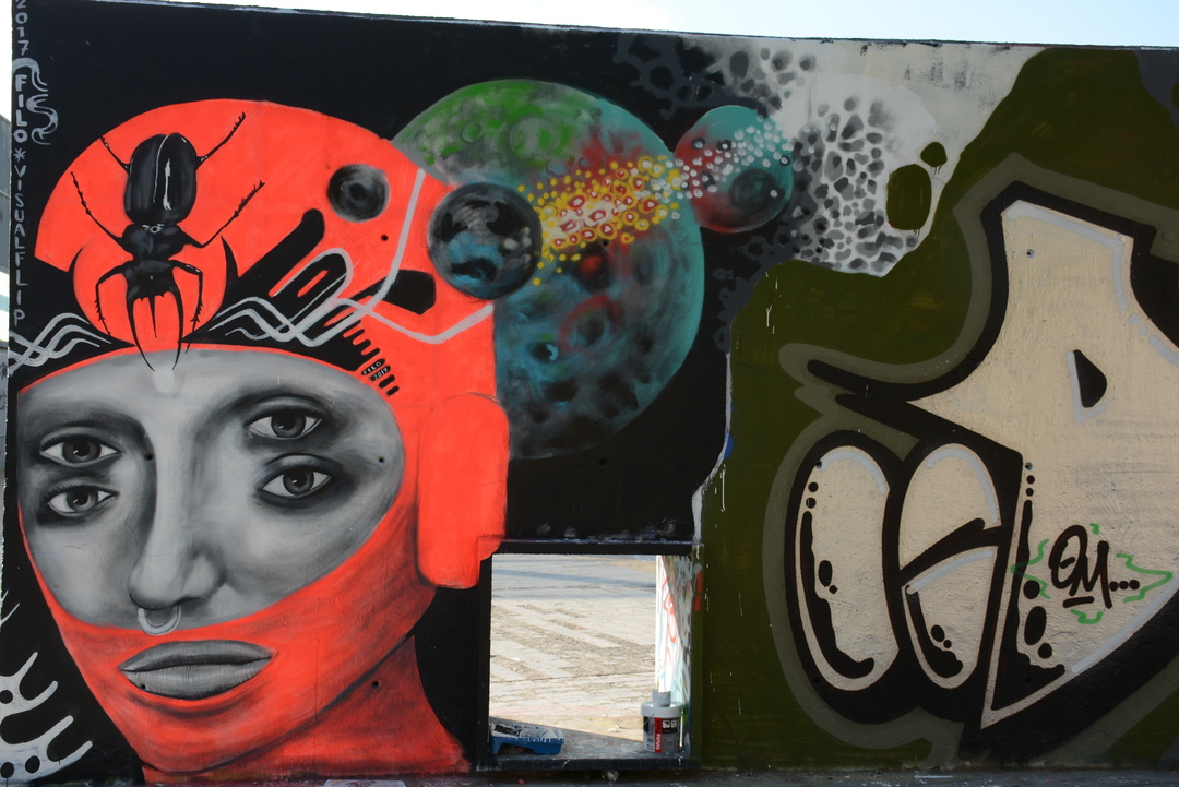 Wallspot - Lluís Olivé - P3X - Barcelona - Tres Xemeneies - Graffity - Legal Walls - Illustration - Artist - filo aka visualflip