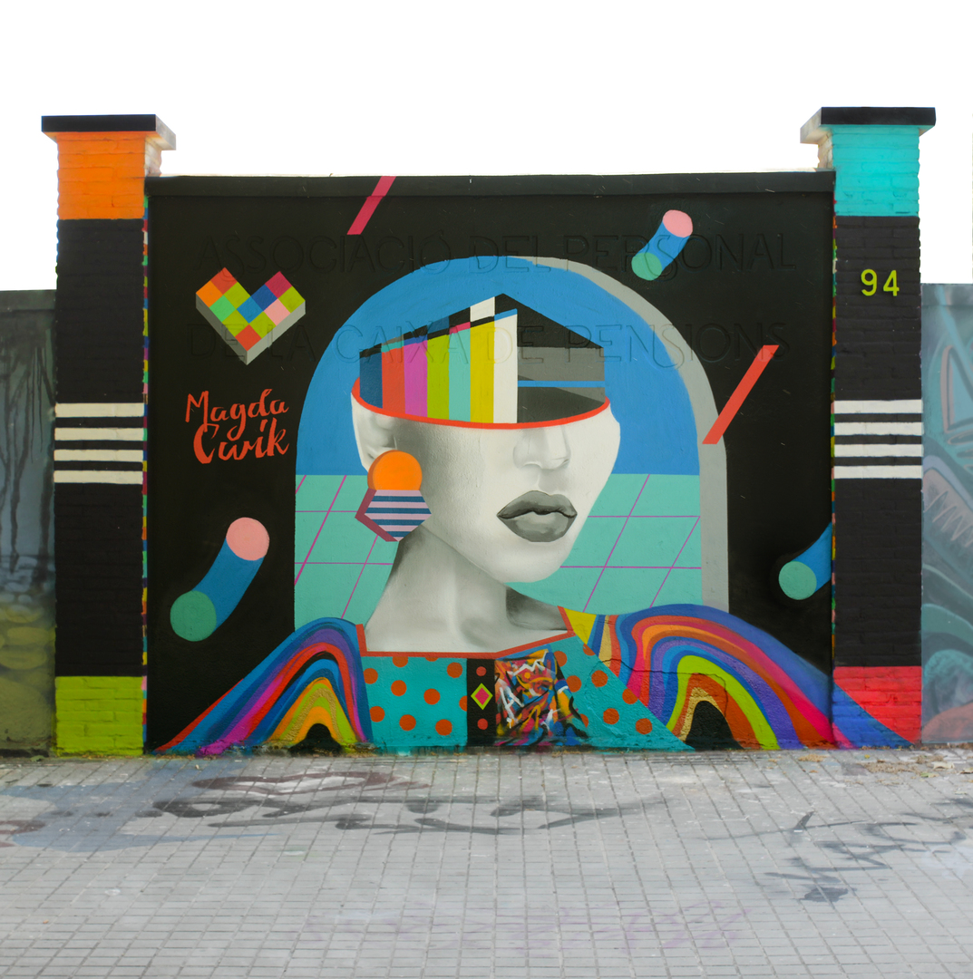 Wallspot - Magda Ćwik - Tin - Barcelona - Agricultura - Graffity - Legal Walls - Illustration