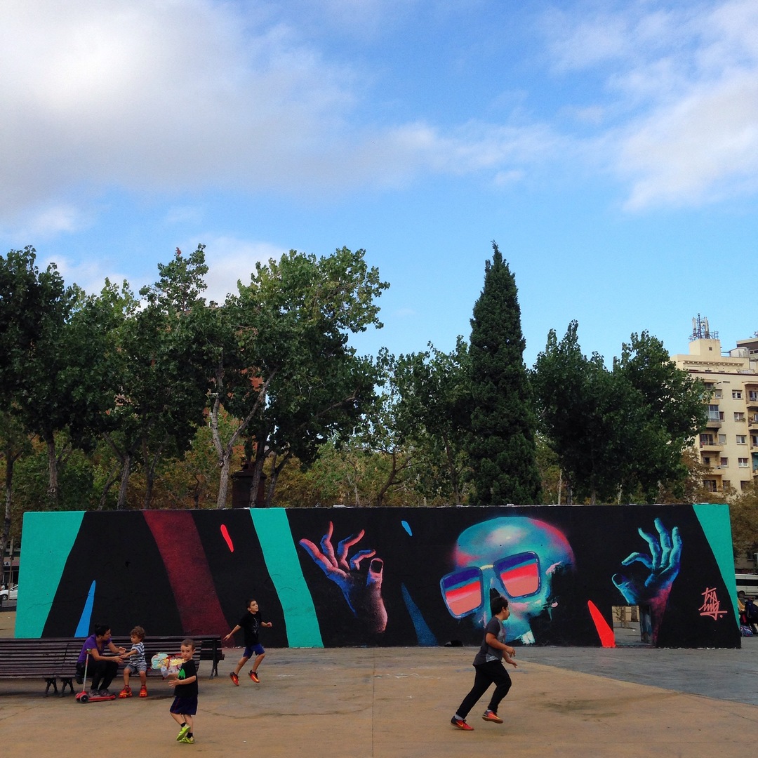 Wallspot - Rockaxson - Txemy - Barcelona - Tres Xemeneies - Graffity - Legal Walls - Il·lustració - Artist - txemy