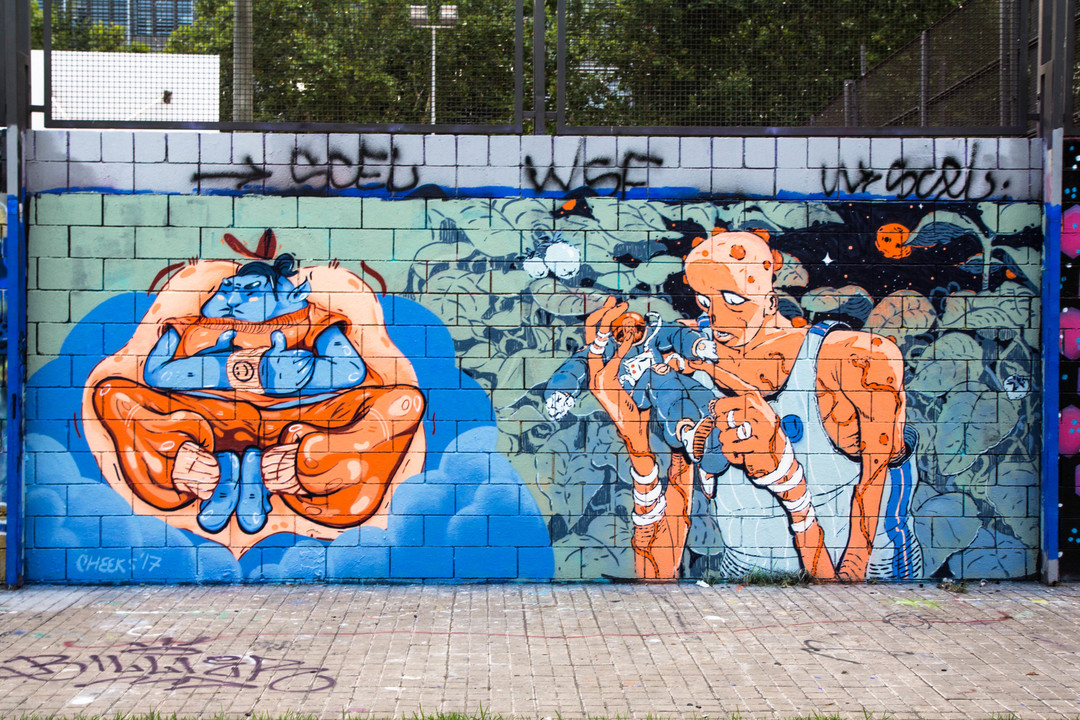 Wallspot - JOAN PIÑOL - JOAN PIÑOL - Project 19/07/2017 - Barcelona - Drassanes - Graffity - Legal Walls -  - Artist - cheeks