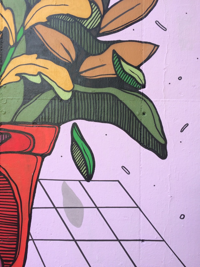Wallspot - Ekosaurio - Flower Pot - Barcelona - Mas Guinardó - Graffity - Legal Walls - 