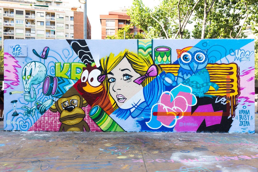 Wallspot - JOAN PIÑOL - JOAN PIÑOL - Project 23/07/2017 - Barcelona - Tres Xemeneies - Graffity - Legal Walls - Il·lustració