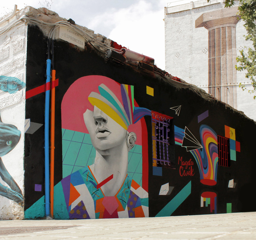 Wallspot - Magda Ćwik - Inside Out - Barcelona - Western Town - Graffity - Legal Walls - , 