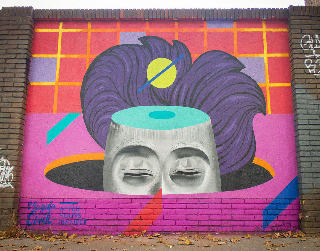 Wallspot - Psyched Up mural 