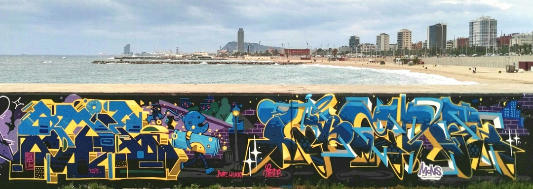 Wallspot - bemie -  - Barcelona - Forum beach - Graffity - Legal Walls - 