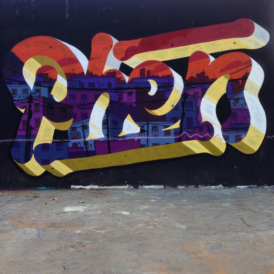 Wallspot - Rockaxson - SKYLINE - Barcelona - Tres Xemeneies - Graffity - Legal Walls - Lletres - Artist - Stefano Phen
