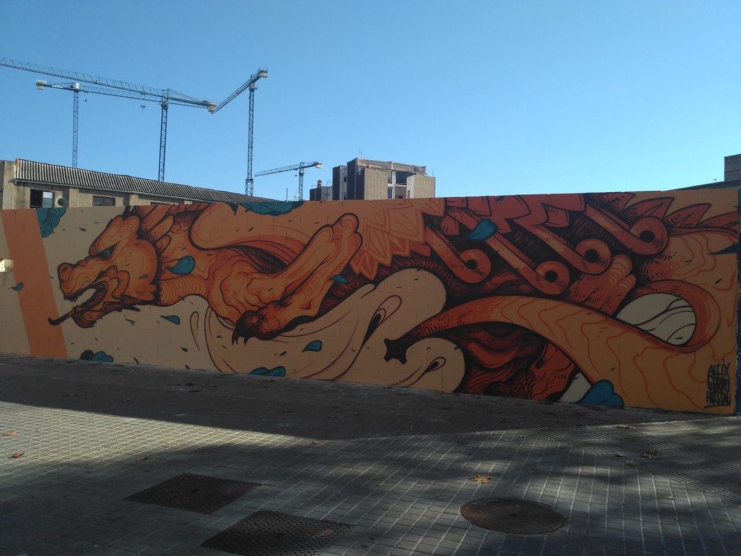 Wallspot - evalop - Aleix Gordo Hostau - Barcelona - Poble Nou - Graffity - Legal Walls - Illustration