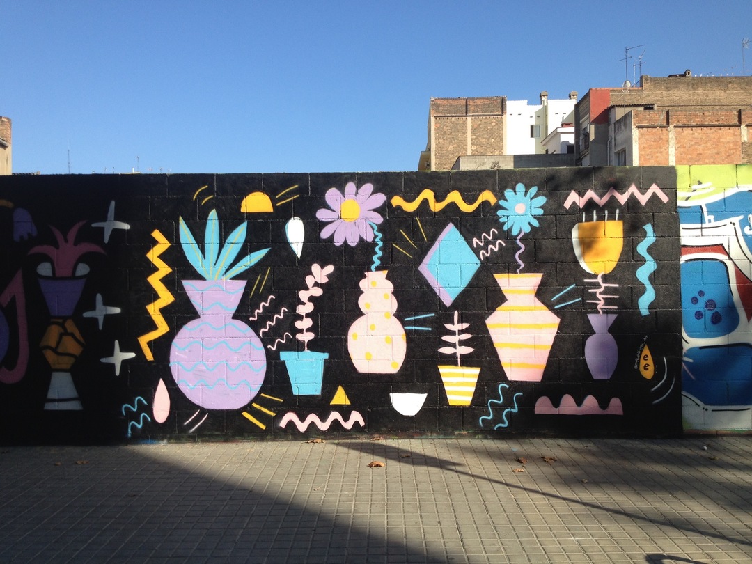 Wallspot - EmilyE - EmilyE & NinjaXpert - Barcelona - Selva de Mar - Graffity - Legal Walls - Il·lustració, Altres