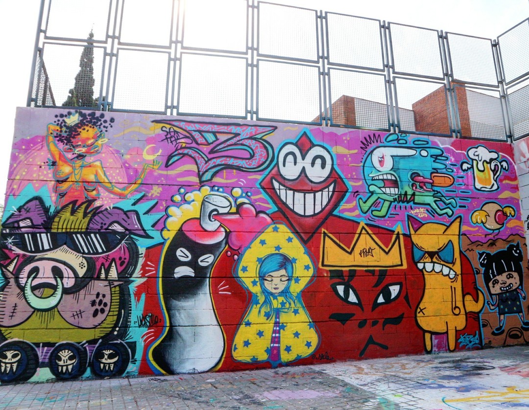 Wallspot - Rombos - Mural 30 Cumpleaños Rombos. - Barcelona - Drassanes - Graffity - Legal Walls - , 