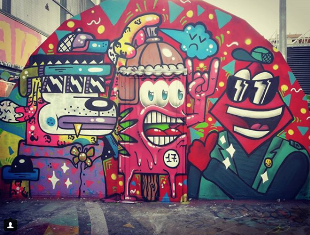 Wallspot - Rombos - Tres Xemeneies - Rombos - Barcelona - Tres Xemeneies - Graffity - Legal Walls - Otros