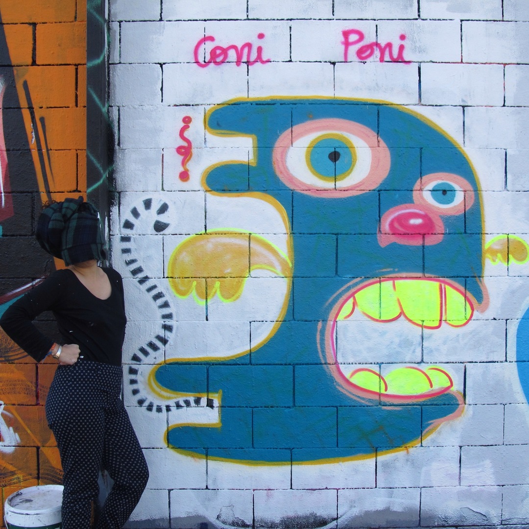 Wallspot - Rockaxson - Ms. CONIPONI - Barcelona - Drassanes - Graffity - Legal Walls - Il·lustració