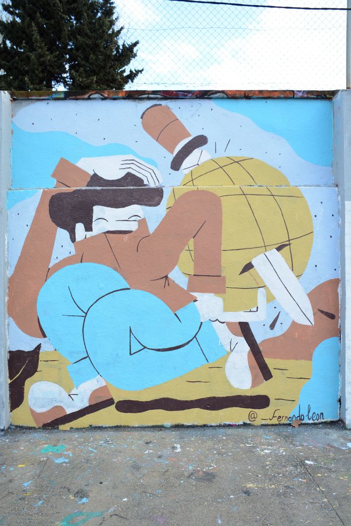 Wallspot - Lluís Olivé - FERNANDO LEON - Barcelona - Agricultura - Graffity - Legal Walls - Ilustración - Artist - Fernando Leon