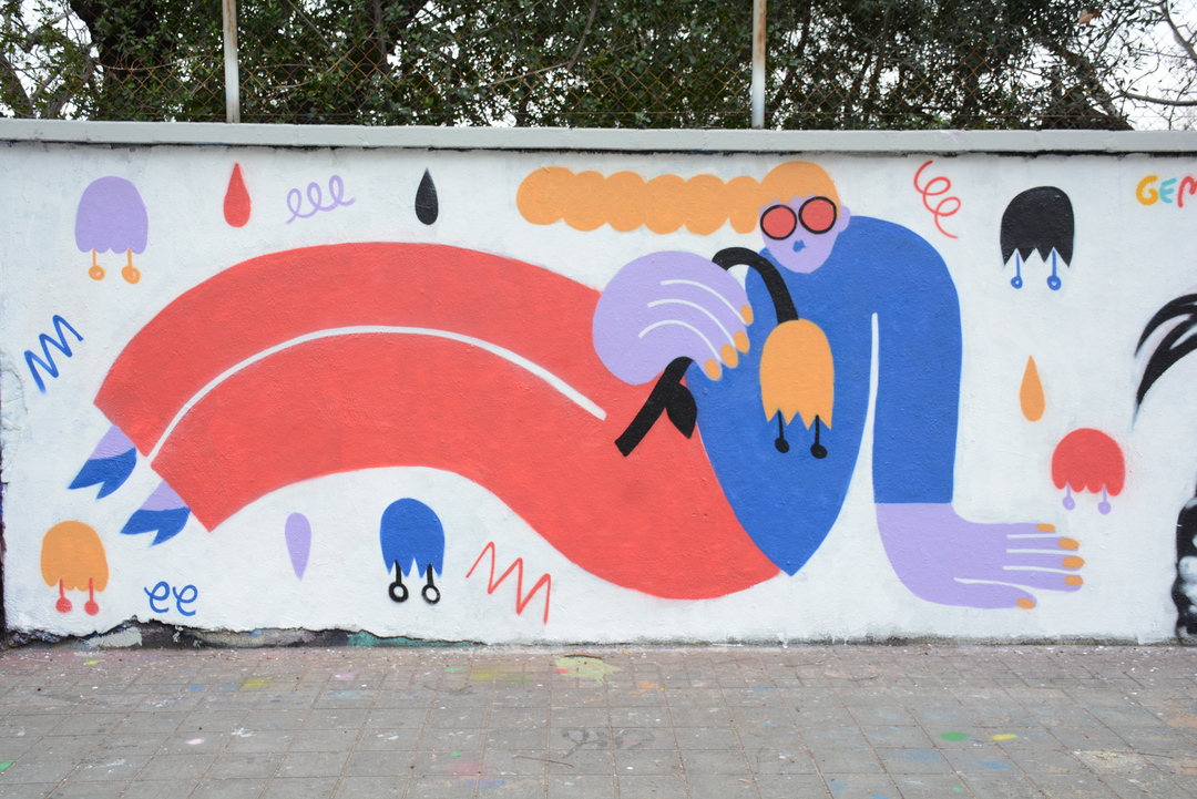 Wallspot - Lluís Olivé - EMILY ELDRIDGE - Barcelona - Agricultura - Graffity - Legal Walls - Ilustración - Artist - EmilyE