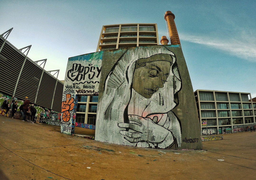 Wallspot - Berol377 -  - Barcelona - Tres Xemeneies - Graffity - Legal Walls - 