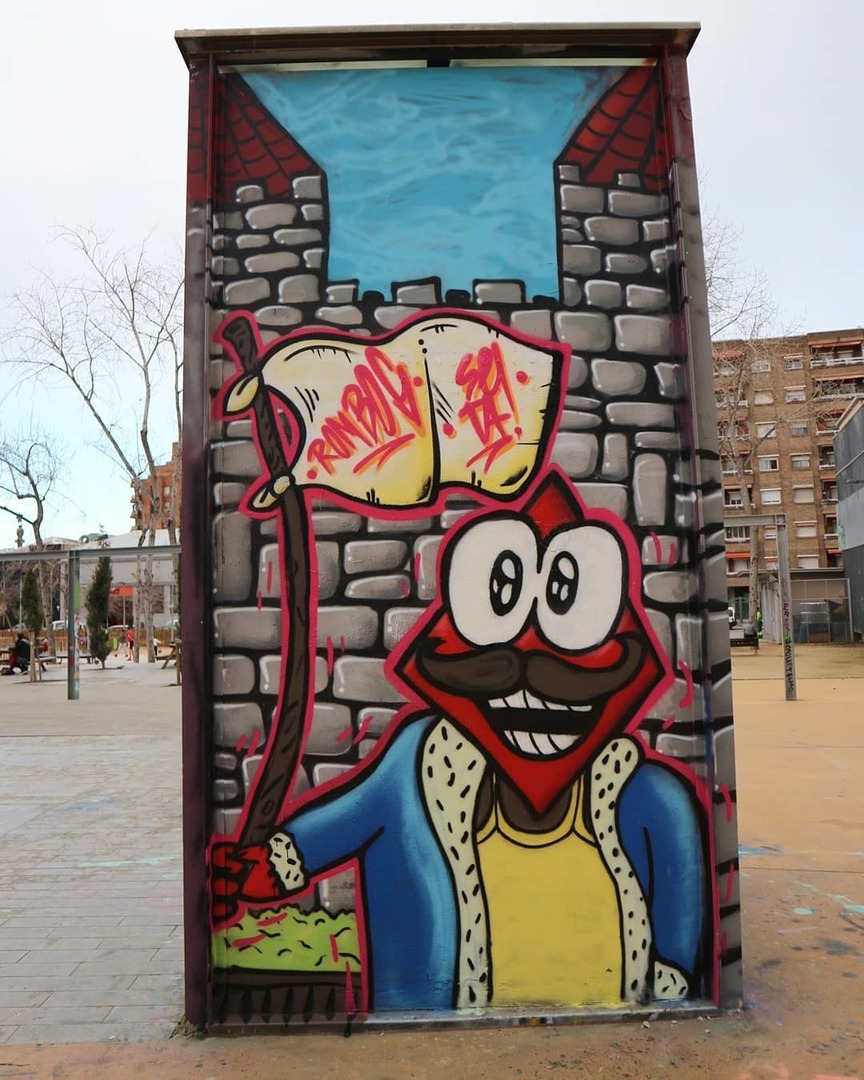 Wallspot - senyorerre3 - Art ROMBOS & SETABCN - Barcelona - Tres Xemeneies - Graffity - Legal Walls - 