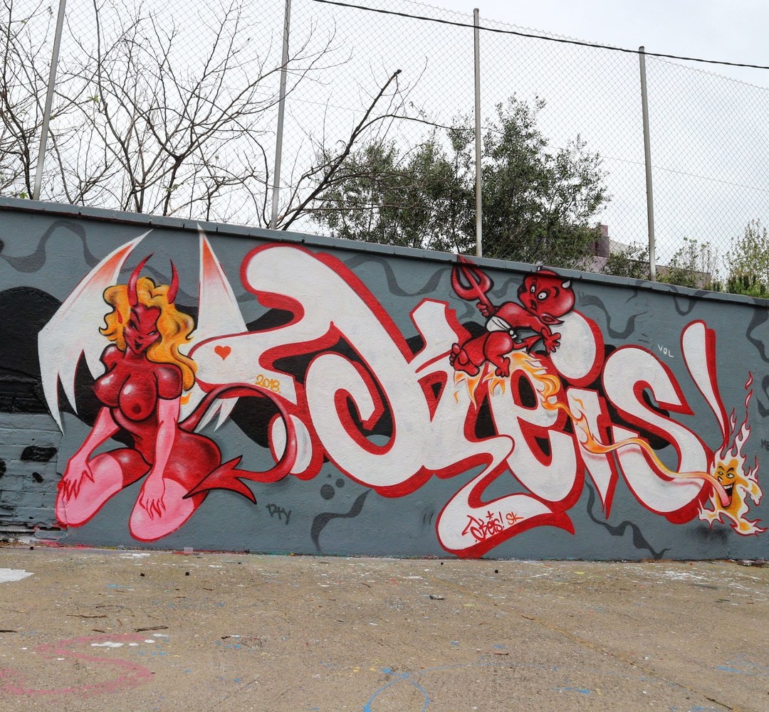 Wallspot - senyorerre3 - Art KEIS - Barcelona - Agricultura - Graffity - Legal Walls - Lletres, Il·lustració