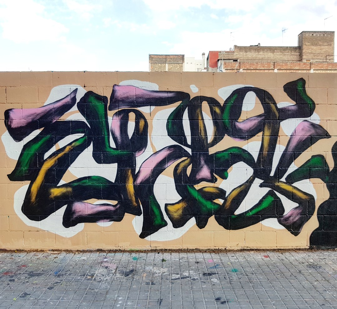 Wallspot - senyorerre3 - Art BERK - Barcelona - Poble Nou - Graffity - Legal Walls - Lletres