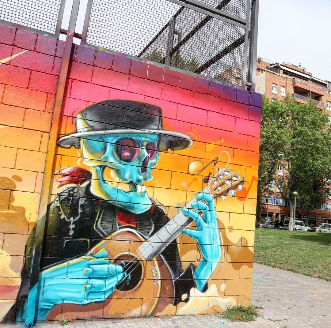Wallspot - senyorerre3 - Art SCAFONER - Barcelona - Drassanes - Graffity - Legal Walls - Illustration