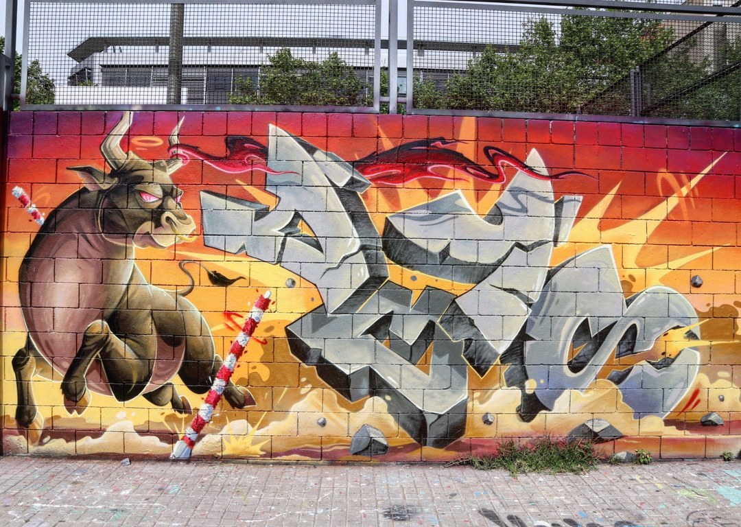 Wallspot - senyorerre3 - Art ABYS - Barcelona - Drassanes - Graffity - Legal Walls - Il·lustració