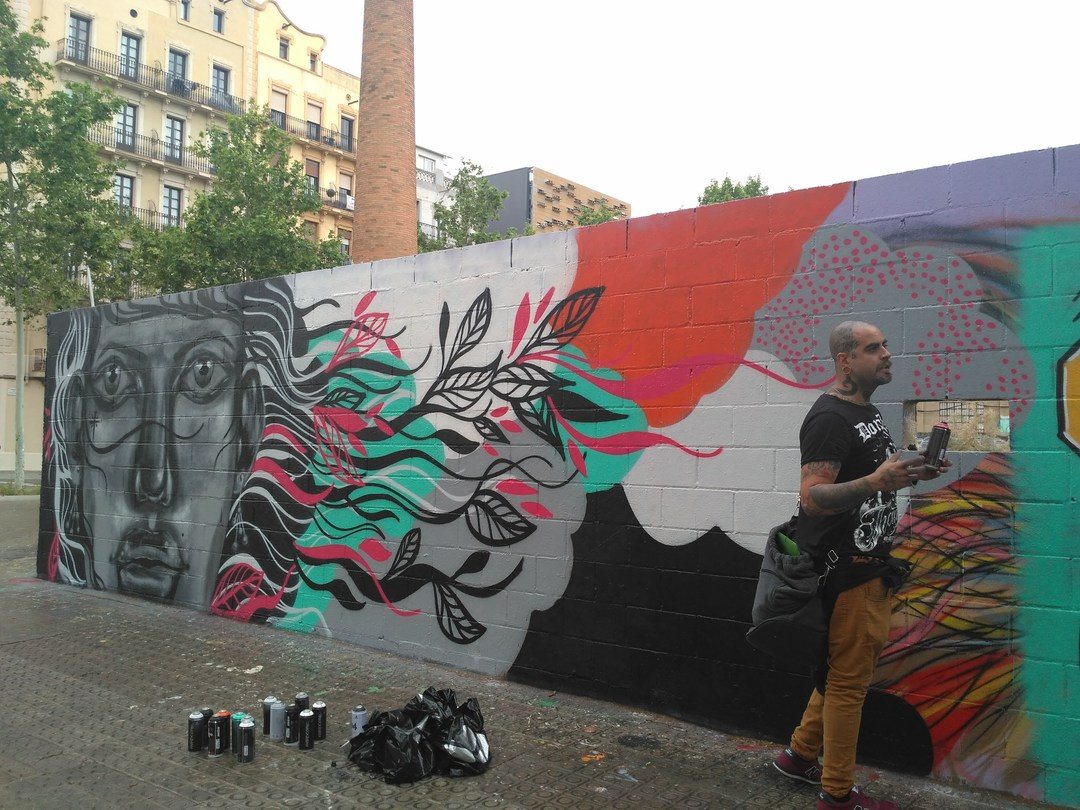 Wallspot - evalop - evalop - Project 03/05/2018 - Barcelona - Poble Nou - Graffity - Legal Walls - Illustration - Artist - tico canato
