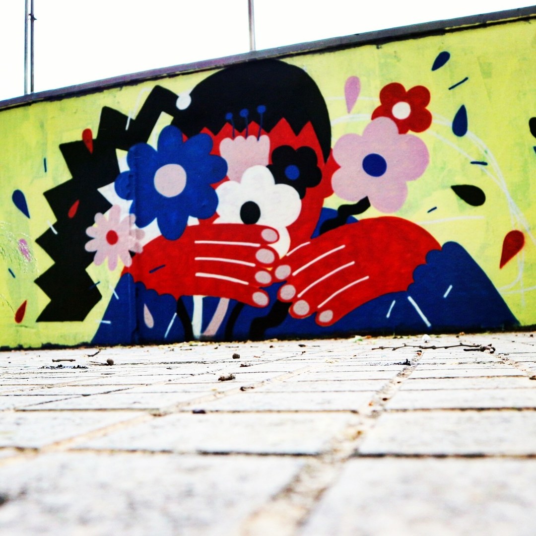 Wallspot - senyorerre3 - Art EMILYELDRIDGE - Barcelona - Agricultura - Graffity - Legal Walls - Il·lustració