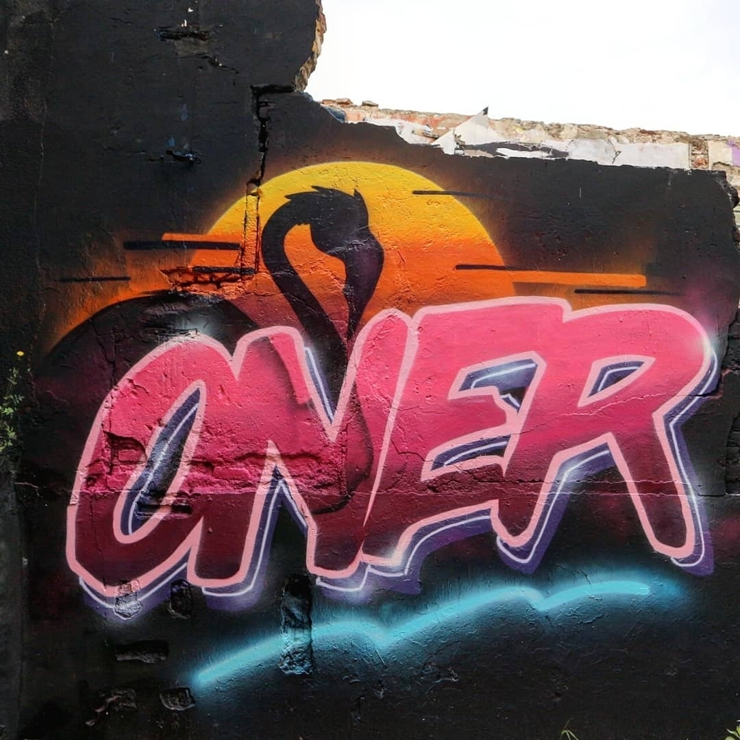 Wallspot - senyorerre3 - Art ONER - Barcelona - Western Town - Graffity - Legal Walls - Letras, Ilustración
