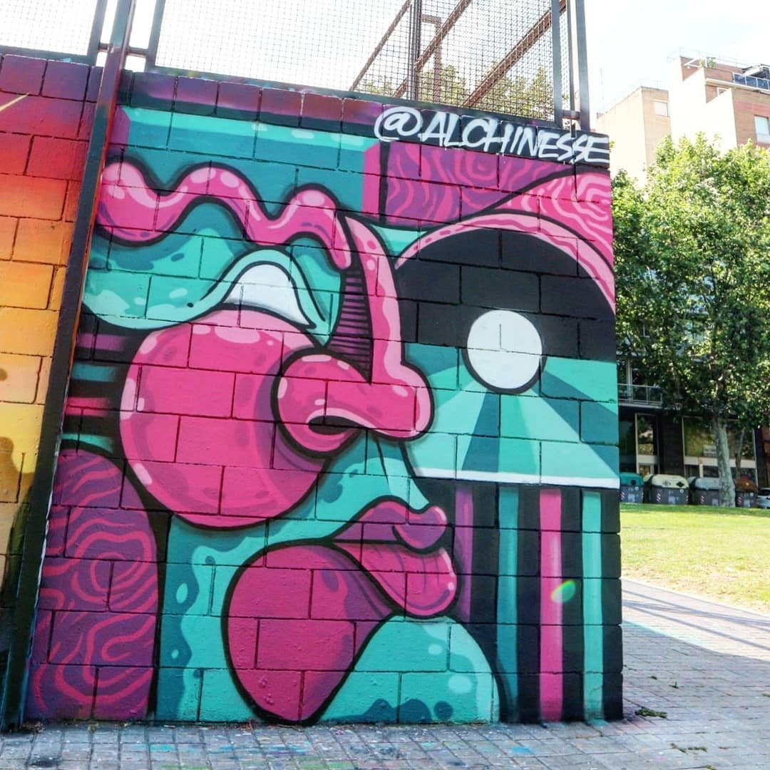 Wallspot - senyorerre3 - Art ALCHINESSE - Barcelona - Drassanes - Graffity - Legal Walls - Il·lustració - Artist - alchinesse