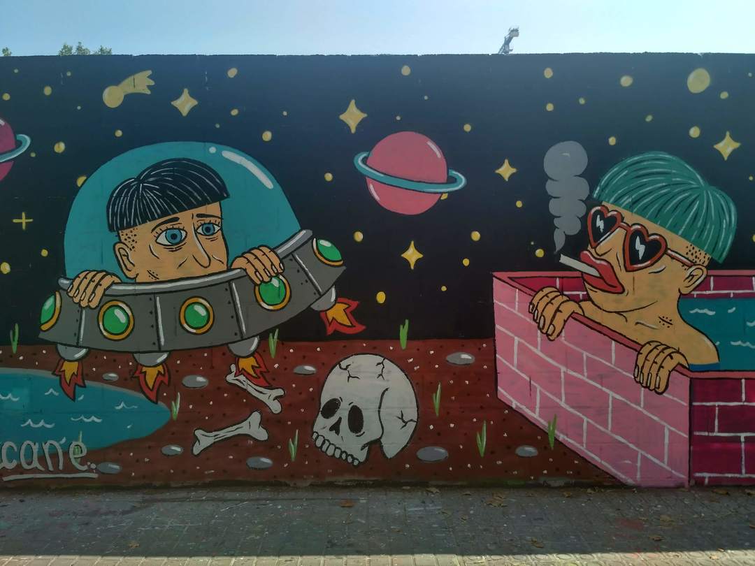 Wallspot - evalop - evalop - Proyecto 03/07/2018 - Barcelona - Poble Nou - Graffity - Legal Walls - Illustration