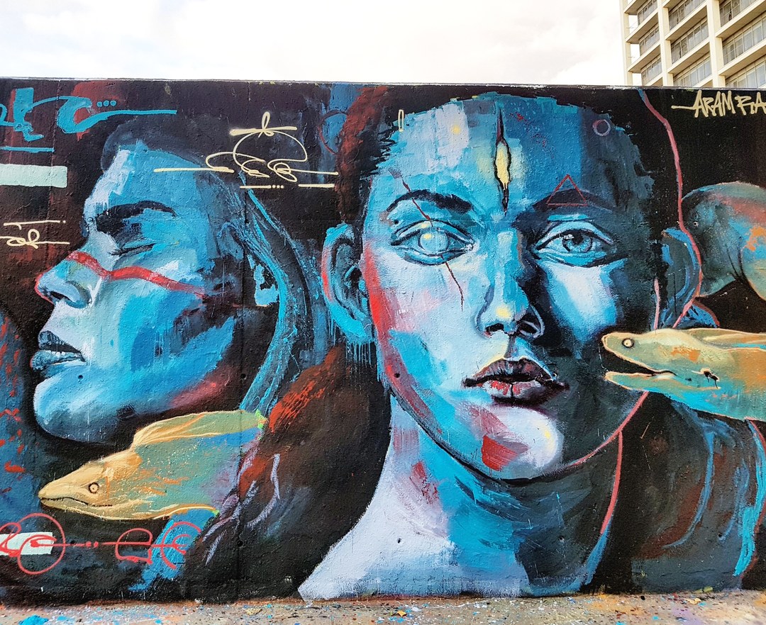 Wallspot - senyorerre3 - Art ARAM RAH & DANI BERENGUER - Barcelona - Tres Xemeneies - Graffity - Legal Walls - Ilustración