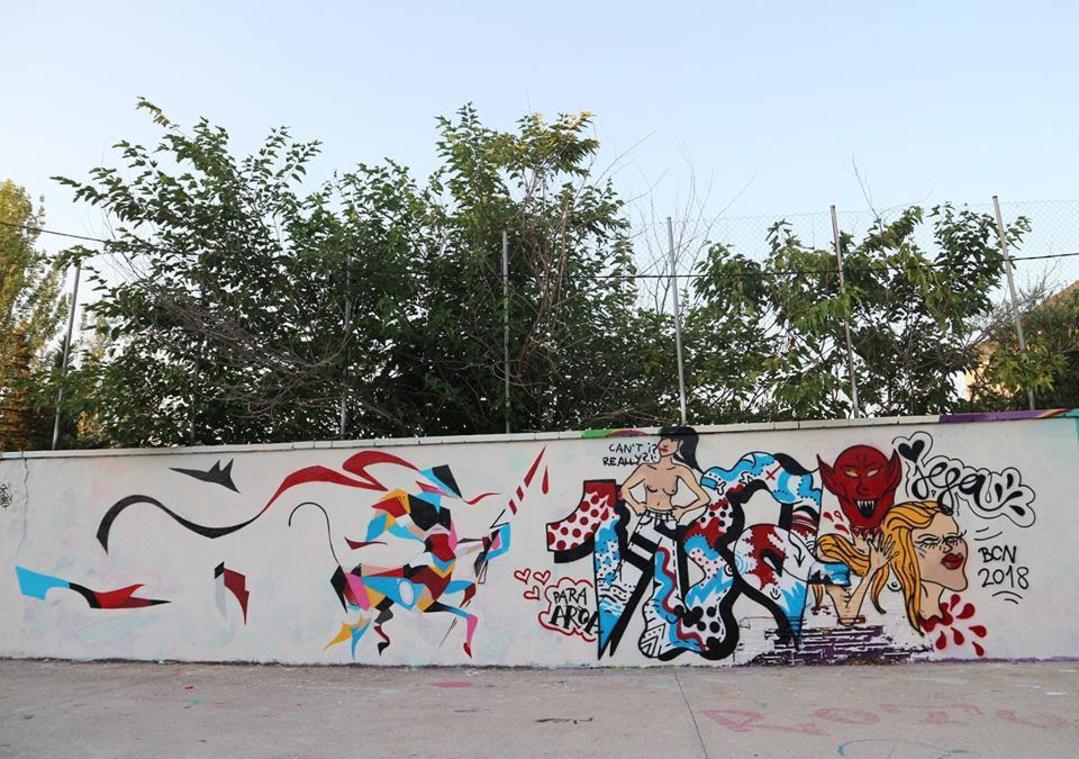 Wallspot - senyorerre3 - Art KEIS & PIVAONE - Barcelona - Agricultura - Graffity - Legal Walls - Il·lustració