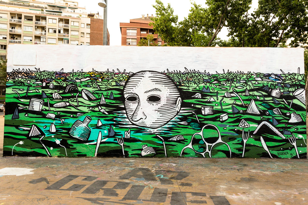 Wallspot - JOAN PIÑOL - DISAIKNER - Barcelona - Tres Xemeneies - Graffity - Legal Walls - Ilustración - Artist - disaikner