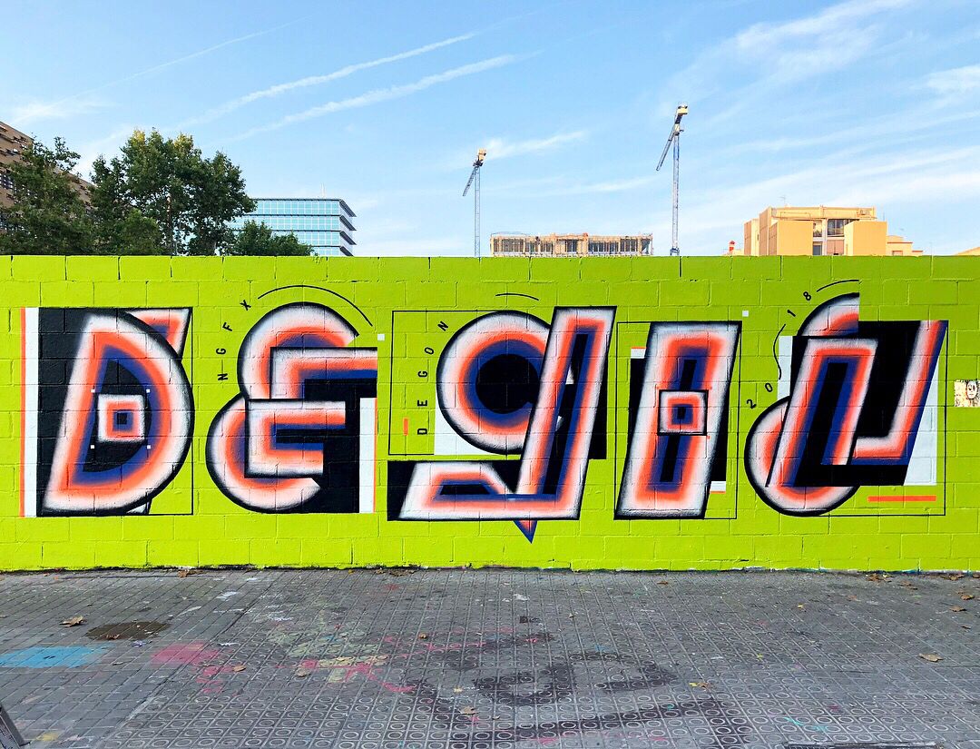 Wallspot - degon - Chroma Series II - Barcelona - Poble Nou - Graffity - Legal Walls - Lletres