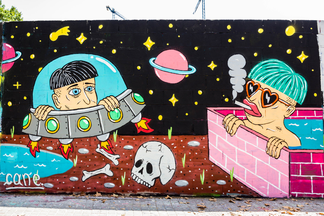 Wallspot - JOAN PIÑOL - CANE - Barcelona - Poble Nou - Graffity - Legal Walls - Il·lustració - Artist - cane