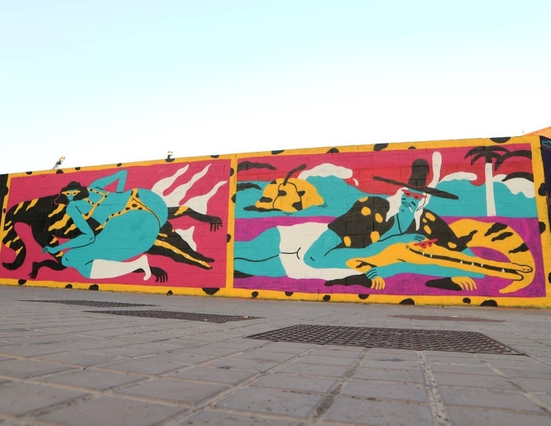 Wallspot - senyorerre3 - Art MIGUEL MÉNDEZ - Barcelona - Poble Nou - Graffity - Legal Walls - Ilustración