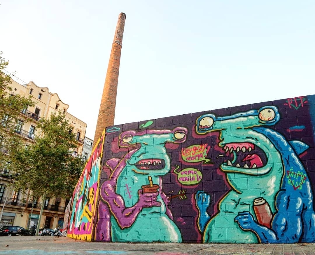 Wallspot - senyorerre3 - Art PITARTEAGA - Barcelona - Poble Nou - Graffity - Legal Walls - Il·lustració