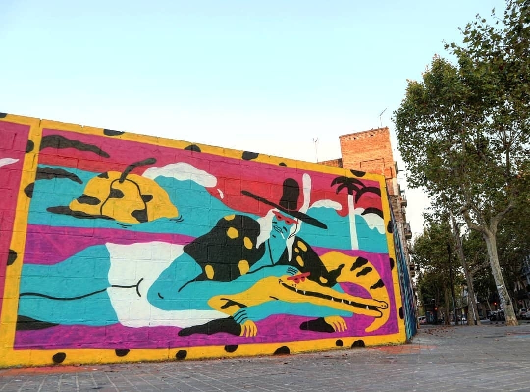 Wallspot - senyorerre3 - Art MIGUELMÉNDEZ - Barcelona - Poble Nou - Graffity - Legal Walls - Illustration
