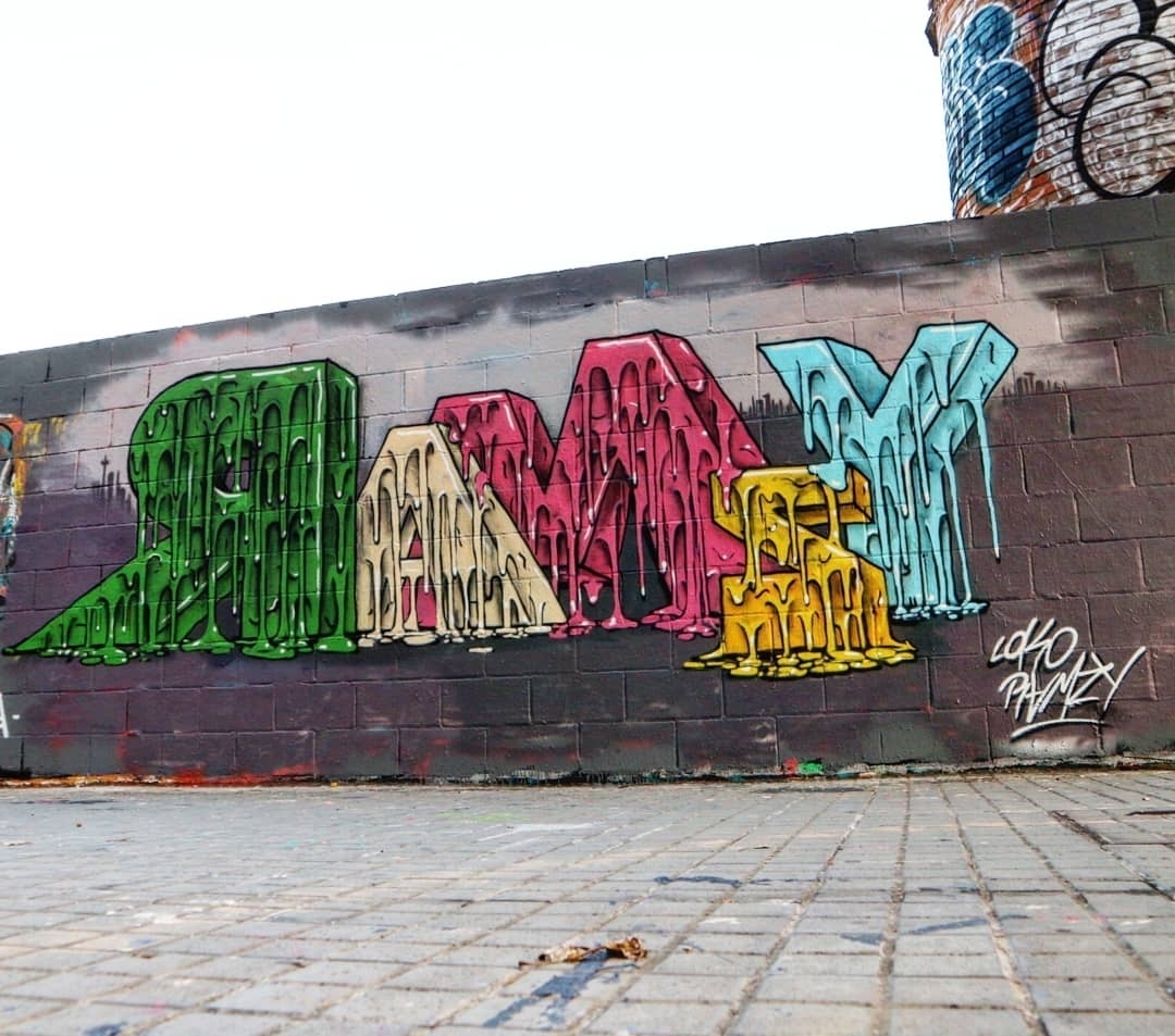 Wallspot - senyorerre3 - Art LOKO RAMZY - Barcelona - Poble Nou - Graffity - Legal Walls - Lletres, Il·lustració