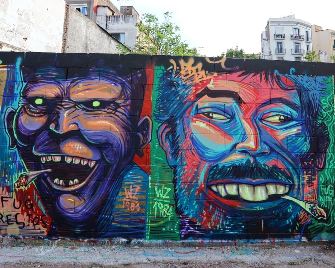 Wallspot - senyorerre3 - Art WZ1984 - Barcelona - Poble Nou - Graffity - Legal Walls - 