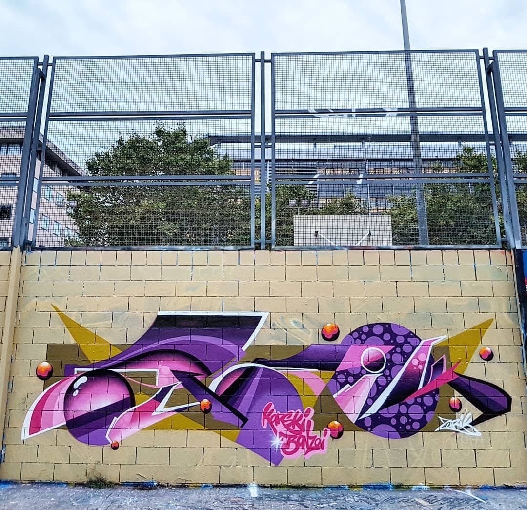 Wallspot - senyorerre3 - Art ZURIK - Barcelona - Drassanes - Graffity - Legal Walls - Lletres, Il·lustració