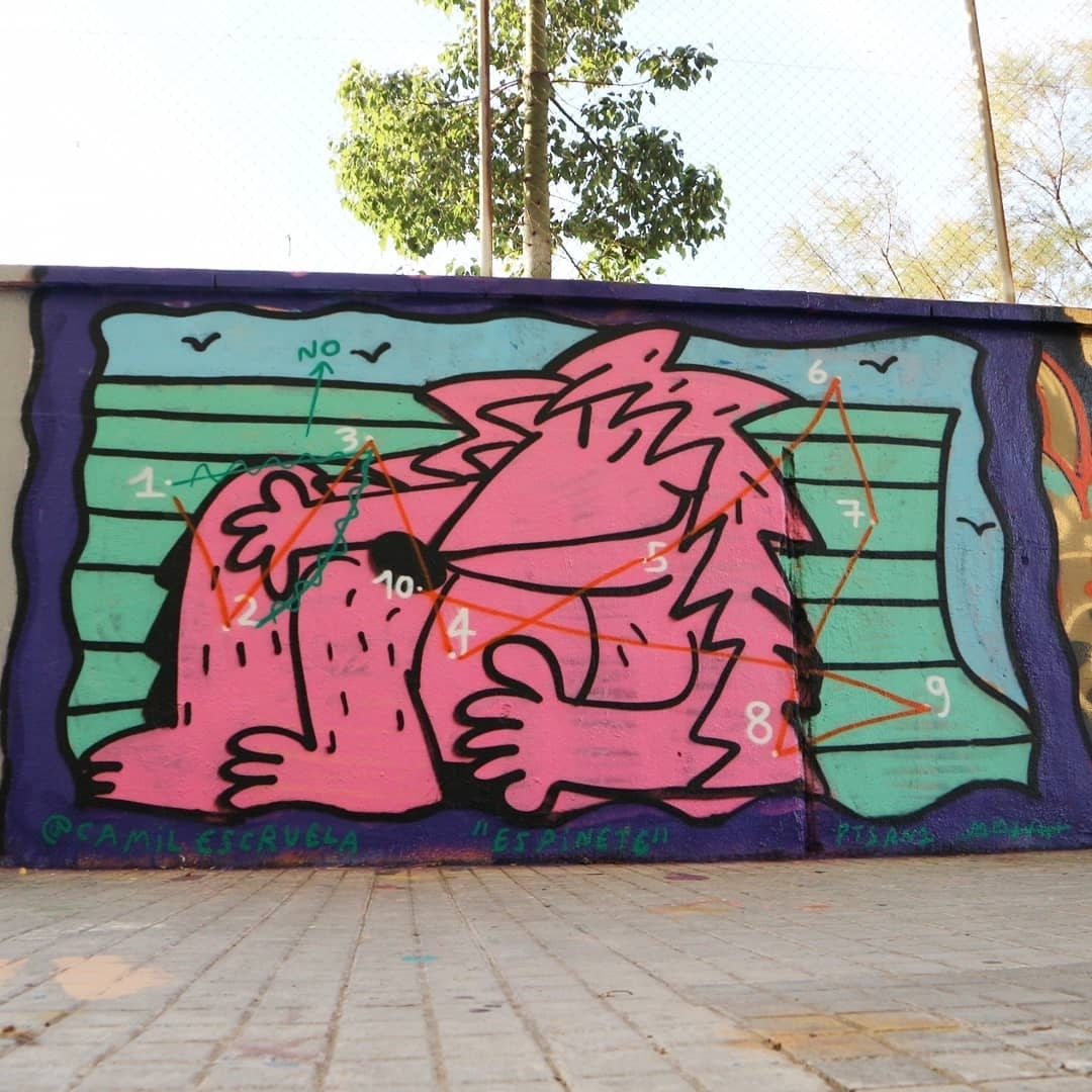 Wallspot - senyorerre3 - Art CAMIL ESCRUELA - Barcelona - Agricultura - Graffity - Legal Walls - Il·lustració