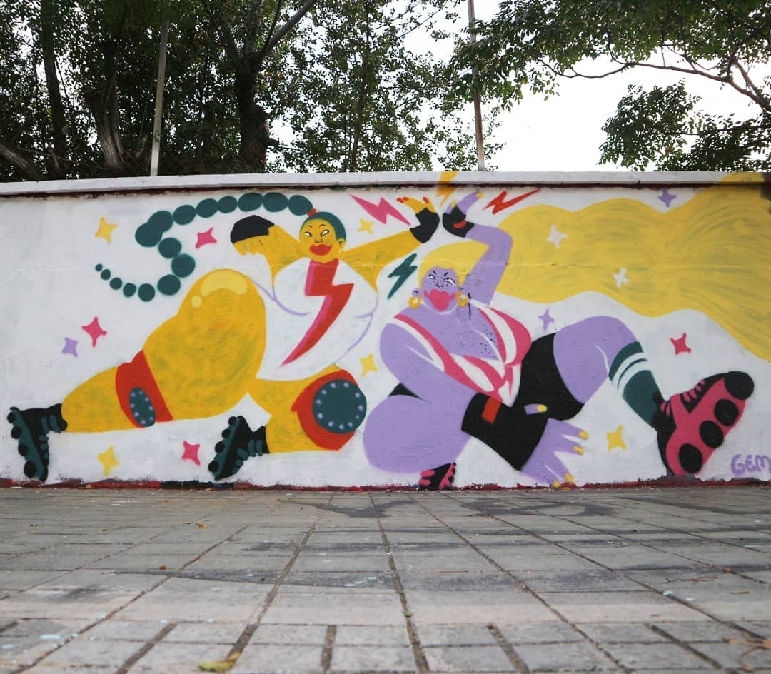 Wallspot - senyorerre3 - Art GEMMA FONTANALS - Barcelona - Agricultura - Graffity - Legal Walls - Ilustración