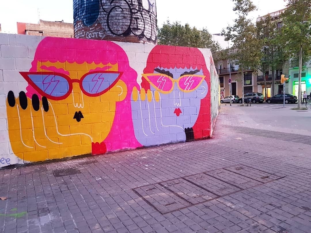 Wallspot - senyorerre3 - Art EMILY ELDRIDGE - Barcelona - Poble Nou - Graffity - Legal Walls - Il·lustració