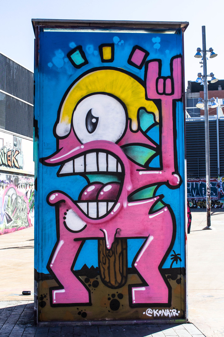 Wallspot - JOAN PIÑOL - KONAIR - Barcelona - Tres Xemeneies - Graffity - Legal Walls - Ilustración