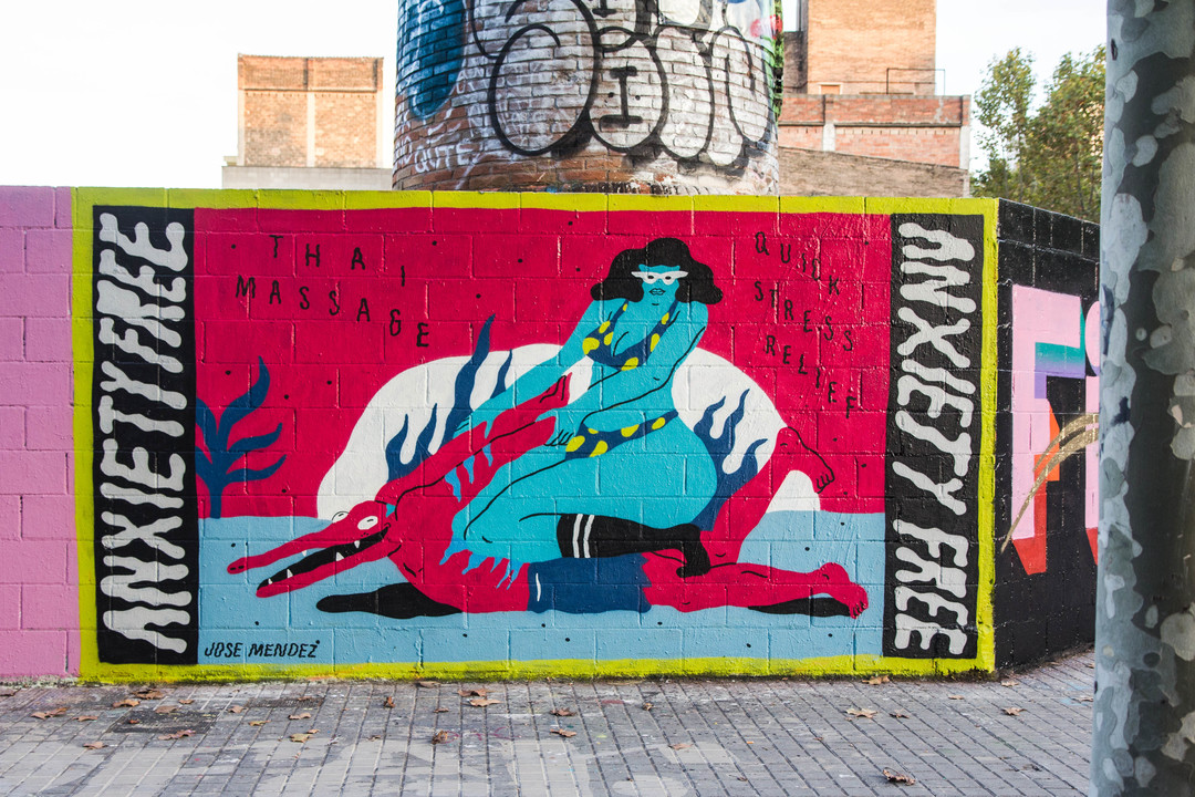 Wallspot - JOAN PIÑOL - JOSÉ MÉNDEZ - Barcelona - Poble Nou - Graffity - Legal Walls - Illustration
