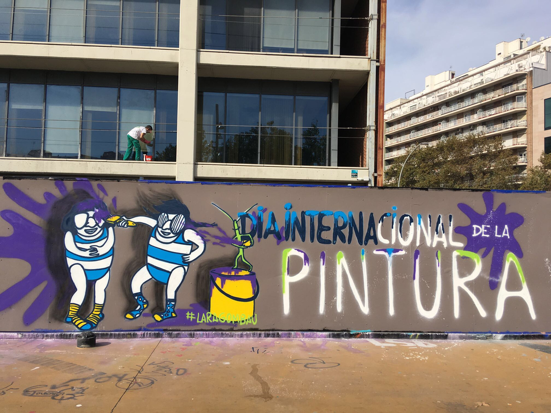 Wallspot - araL - dia internacional pintura - Barcelona - Tres Xemeneies - Graffity - Legal Walls - Letras, Ilustración